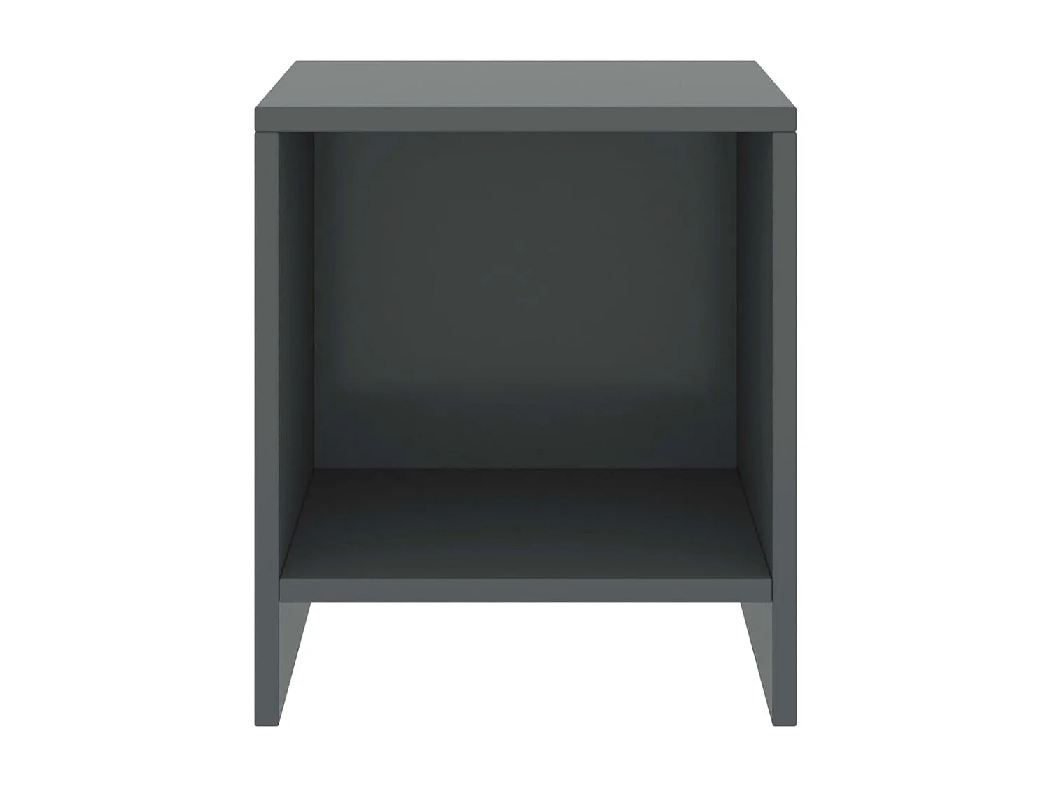 Snorfin  Tables de chevet 2 pcs Gris foncé 35x30x40cm Bois de pin massif