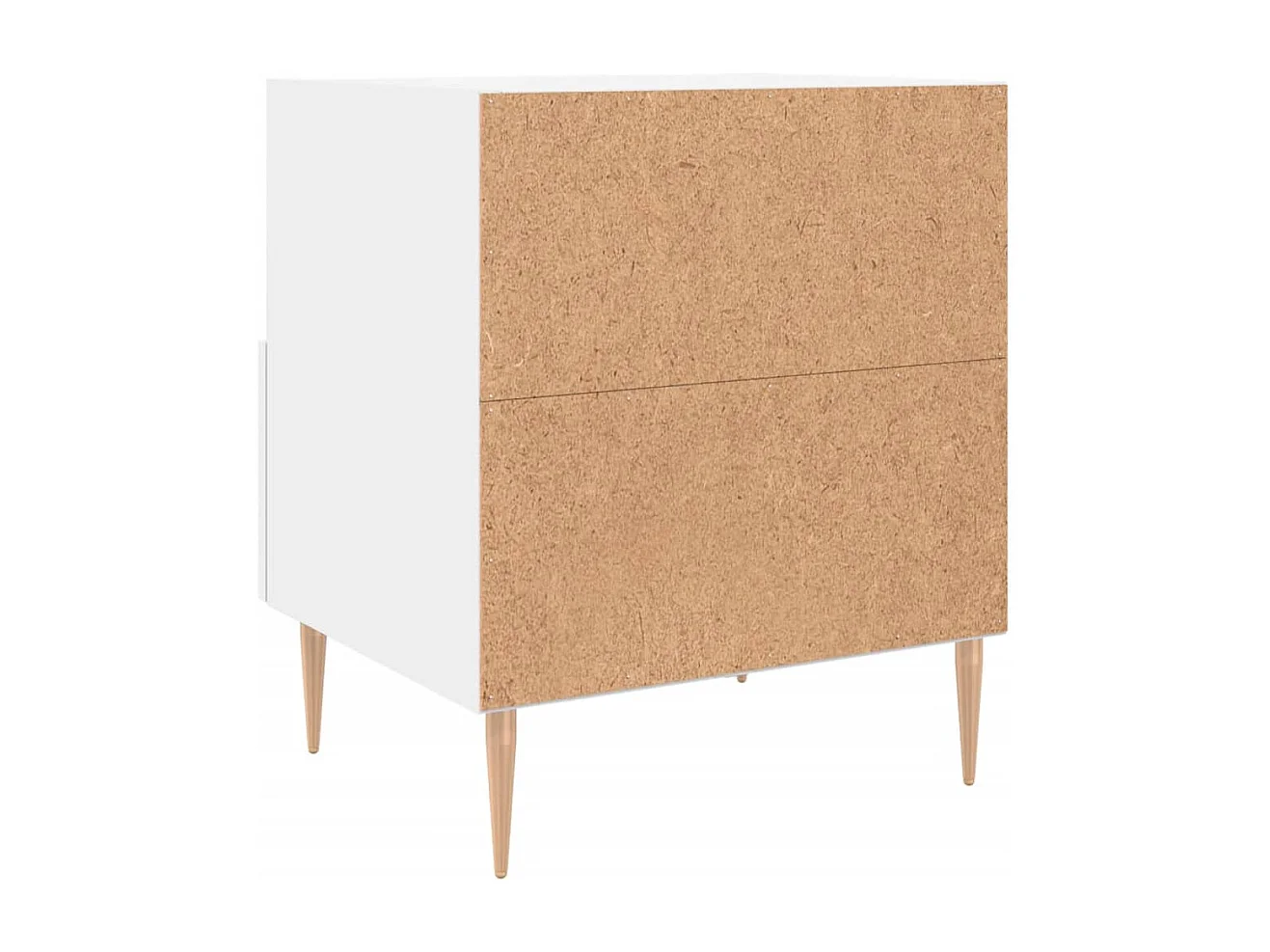 Marindor  Table de chevet blanc 40x35x47,5 cm bois d’ingénierie