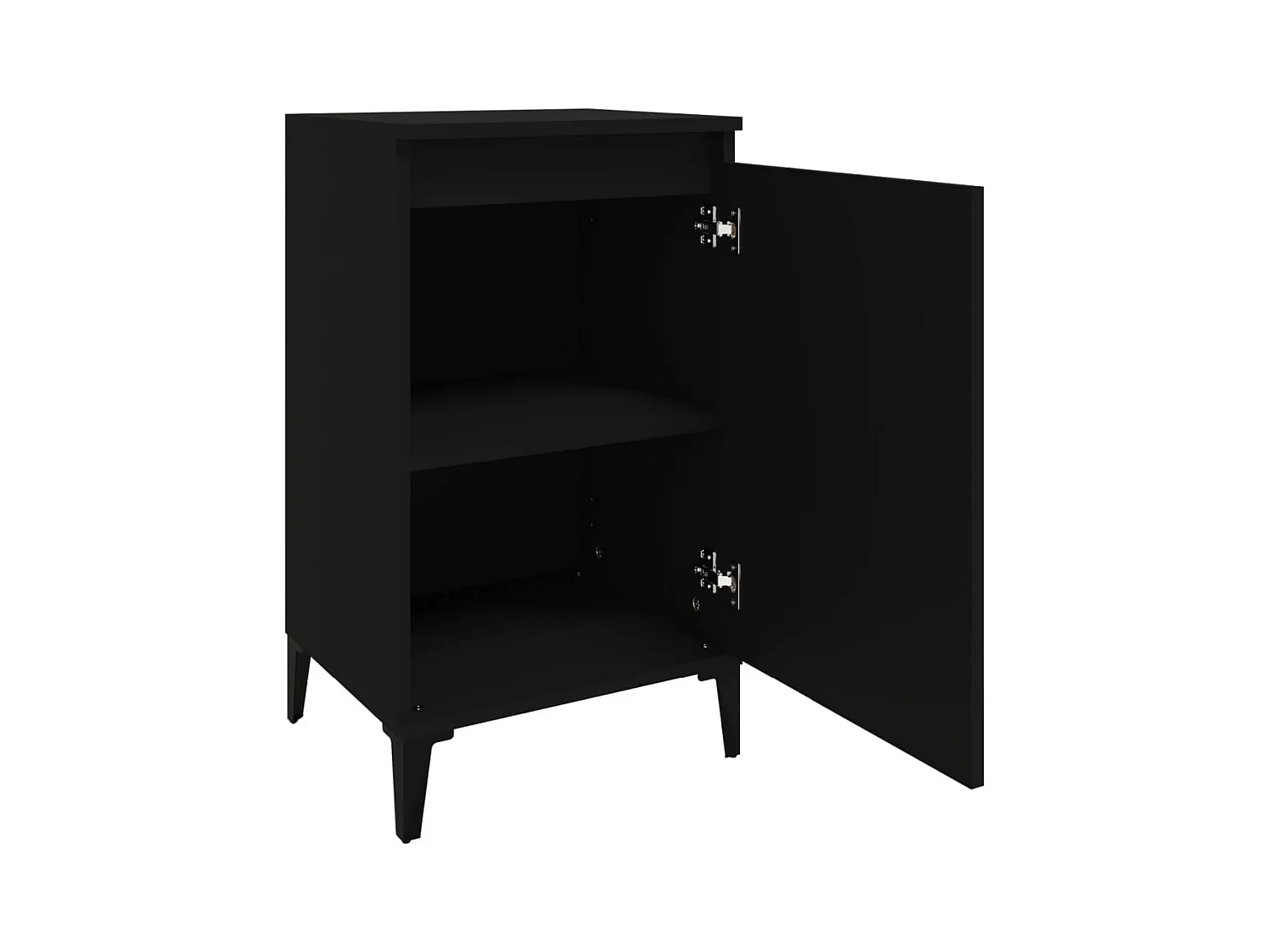 Riley Mae  Tables de chevet 2 pcs noir 40x35x70 cm bois d'ingénierie