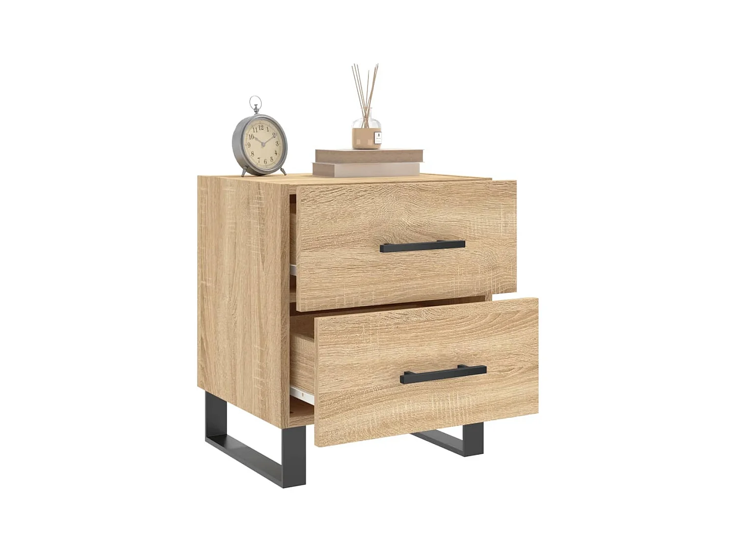 Cennet  Tables de chevet 2 pcs chêne sonoma 40x35x47,5 cm