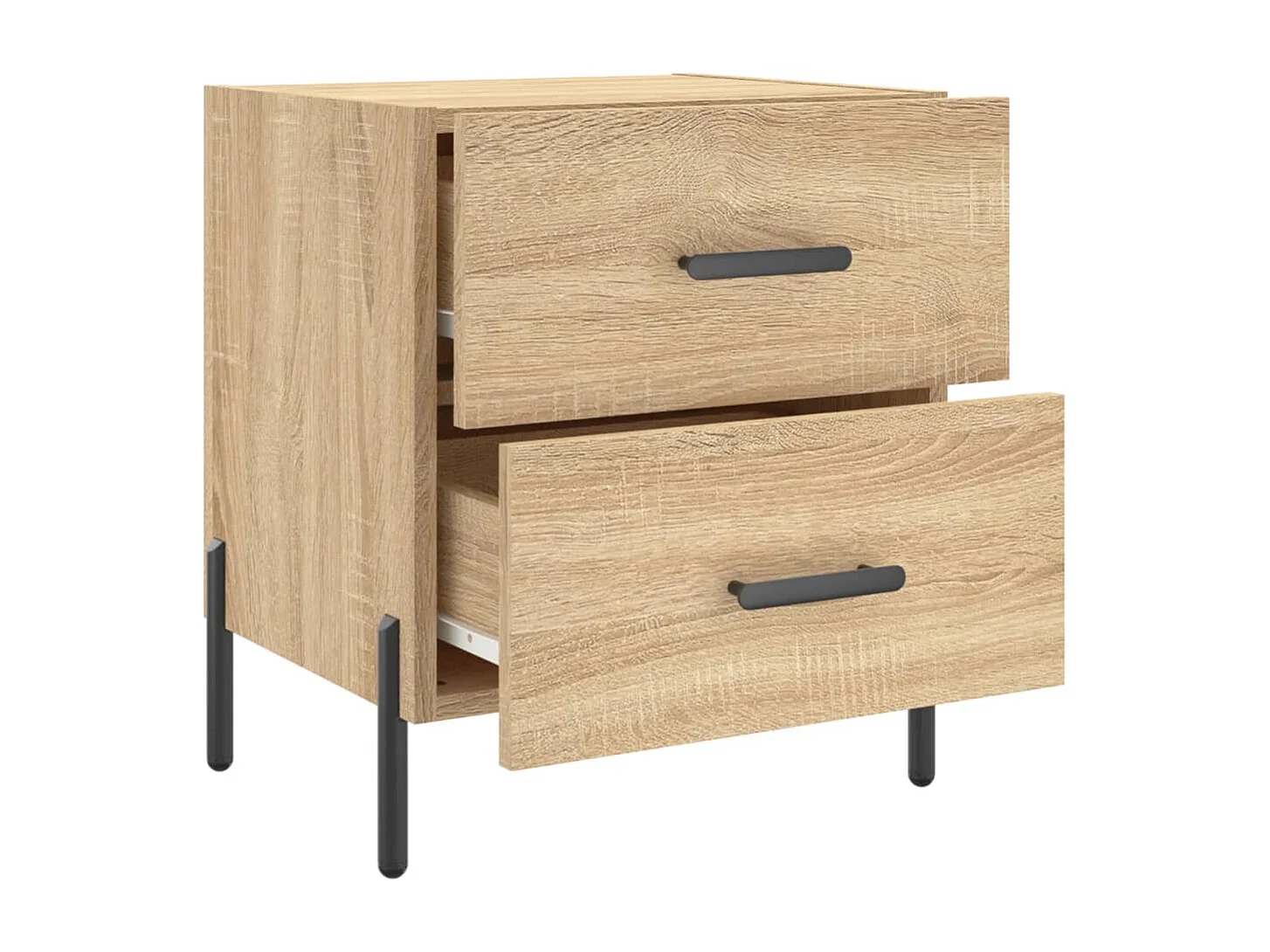 Mikael  Tables de chevet 2 pcs chêne sonoma 40x35x47,5 cm