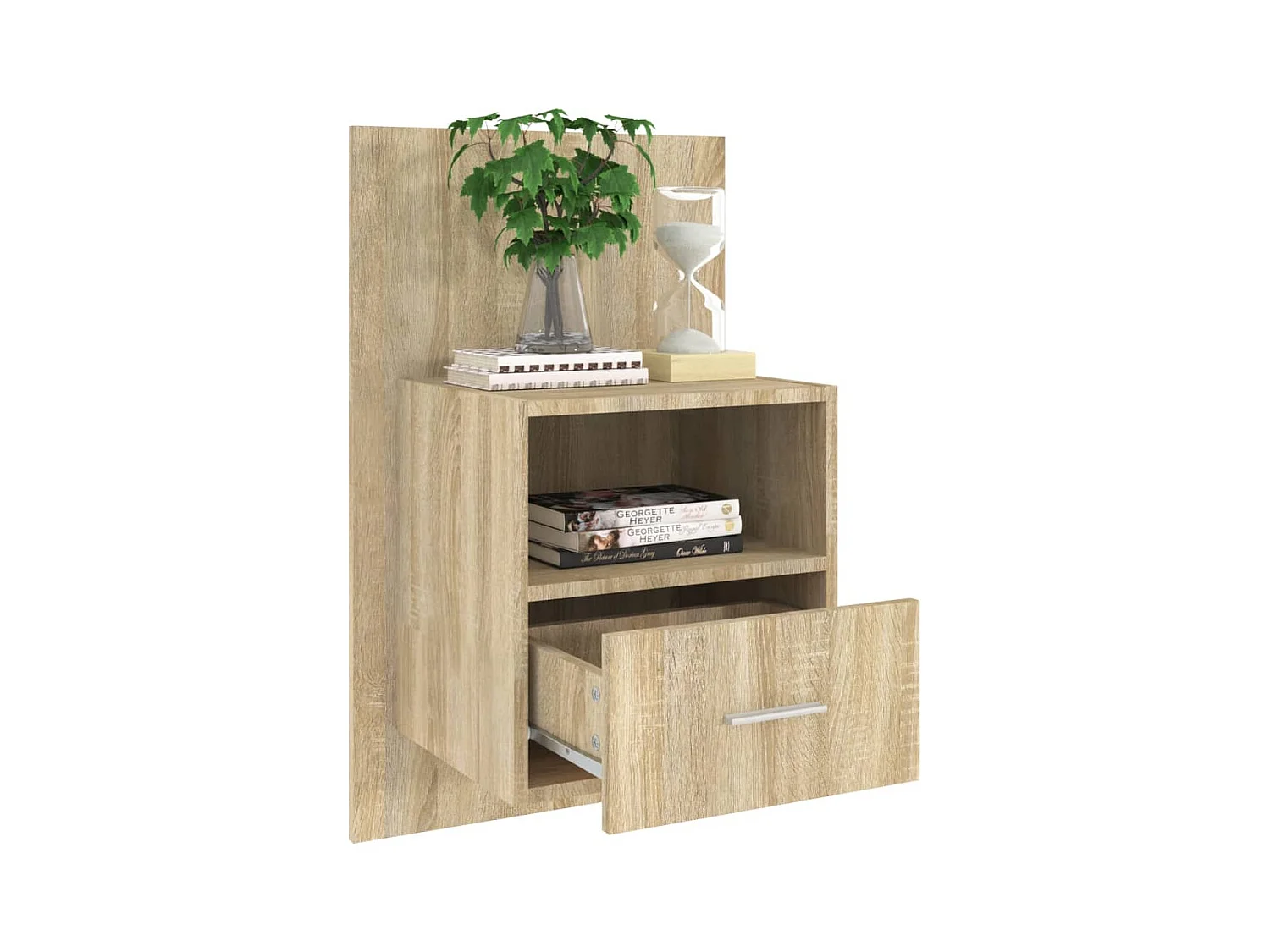 Bella Marie  Tables de chevet murales 2 pcs Chêne sonoma