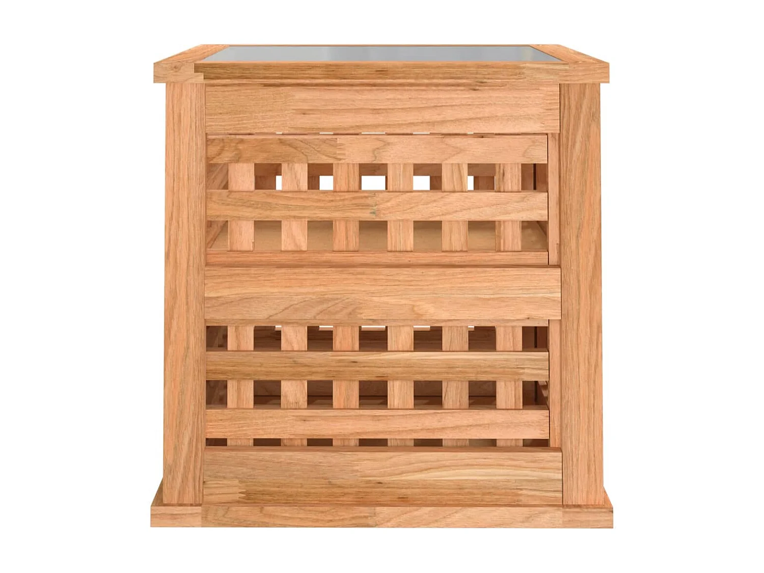 Claire-Aurélia  Tables de chevet 2 pcs 34x34x34 cm Bois massif de noyer