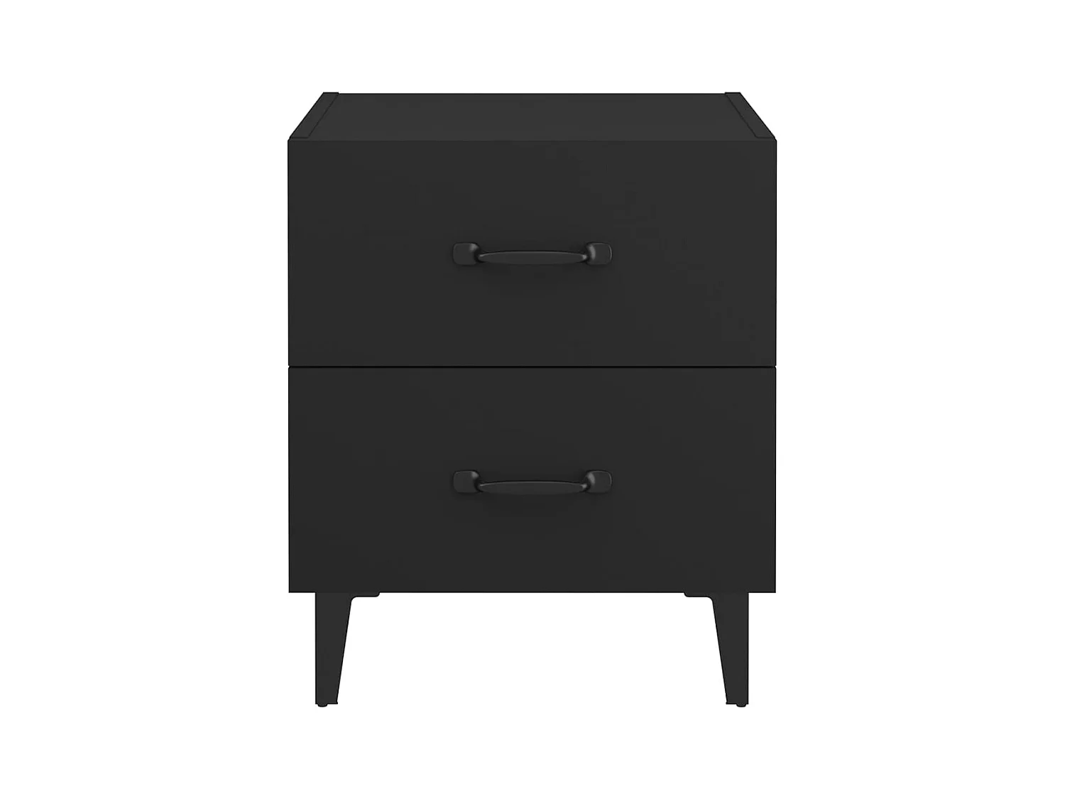 Higginsville  Tables de chevet 2 pcs Noir 40x35x47,5 cm