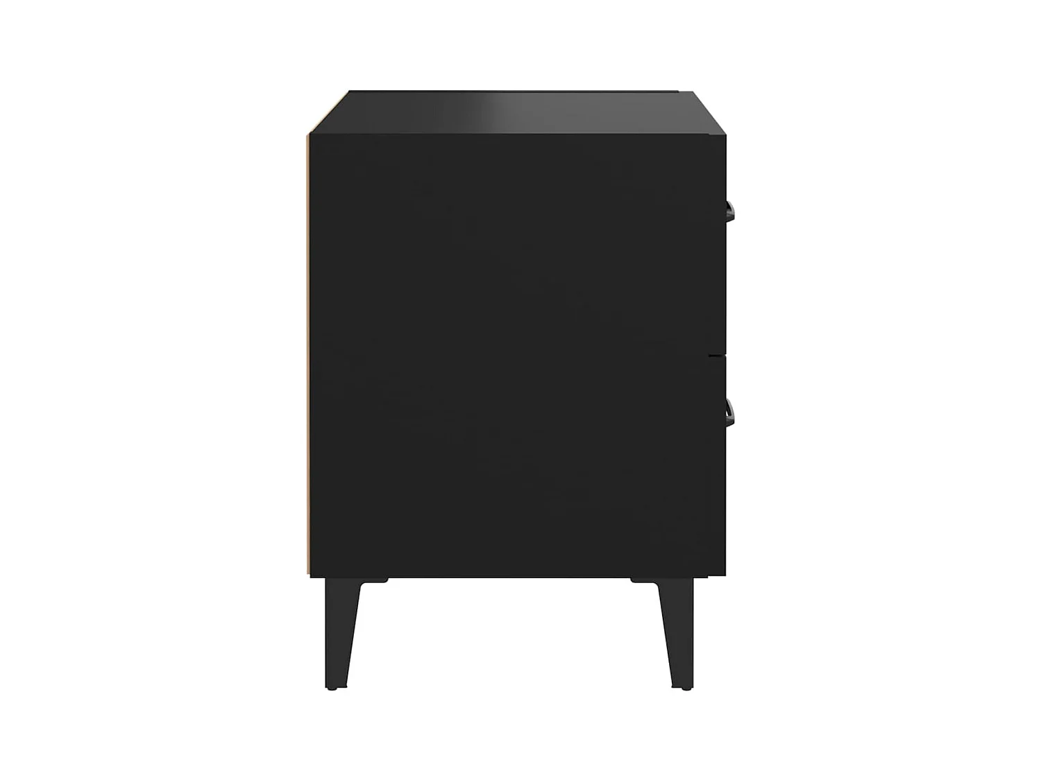 Higginsville  Tables de chevet 2 pcs Noir 40x35x47,5 cm