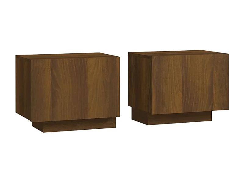 Cedar City  Nachttisch Braun Eichen-Optik 100x35x40 cm Holzwerkstoff