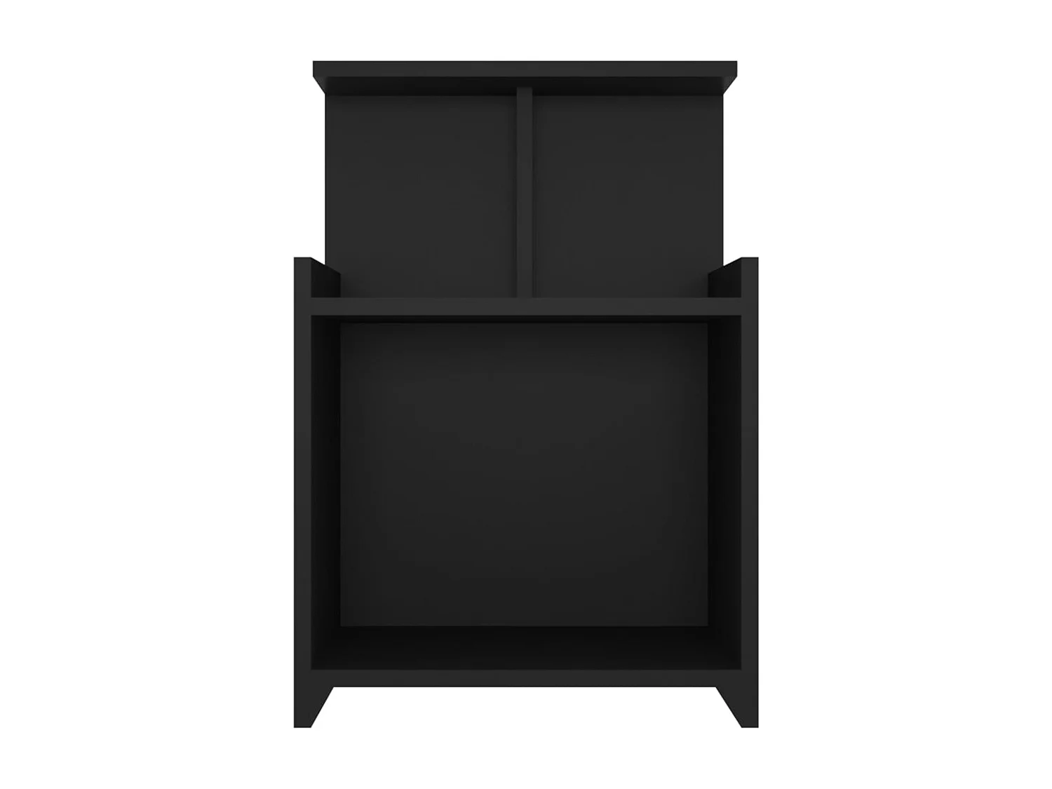 Chad  Tables de chevet 2 pcs Noir 40x35x60 cm Aggloméré