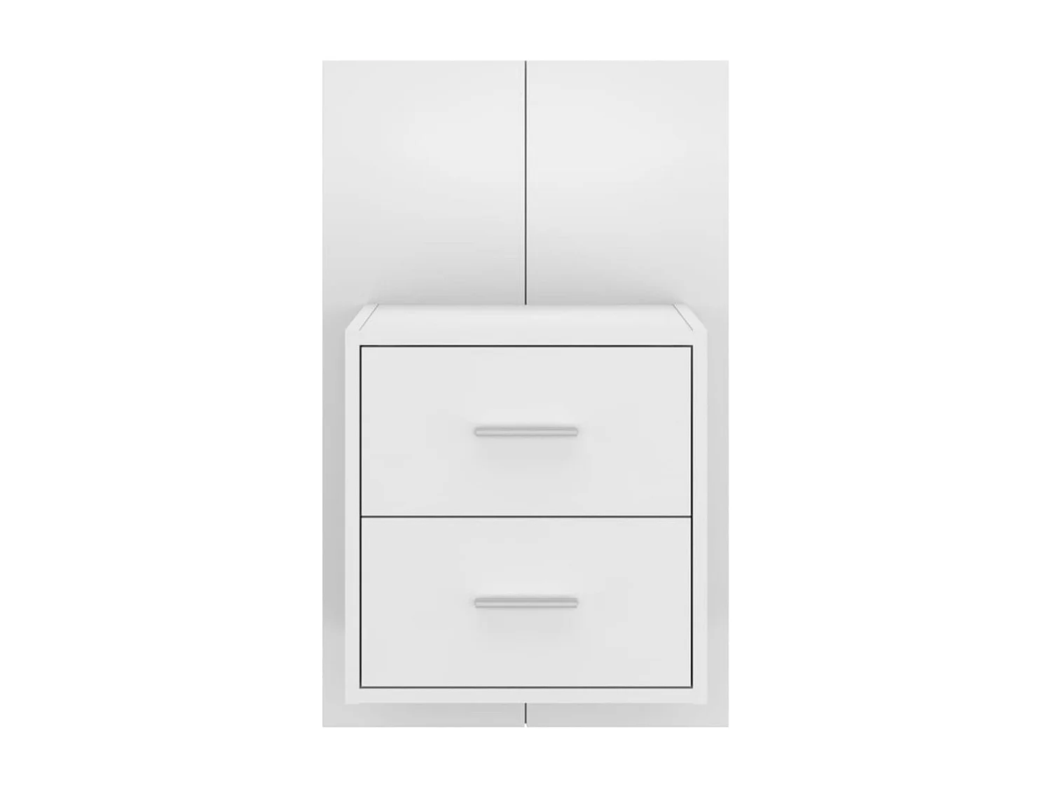 Gouda  Tables de chevet murales 2 pcs Blanc