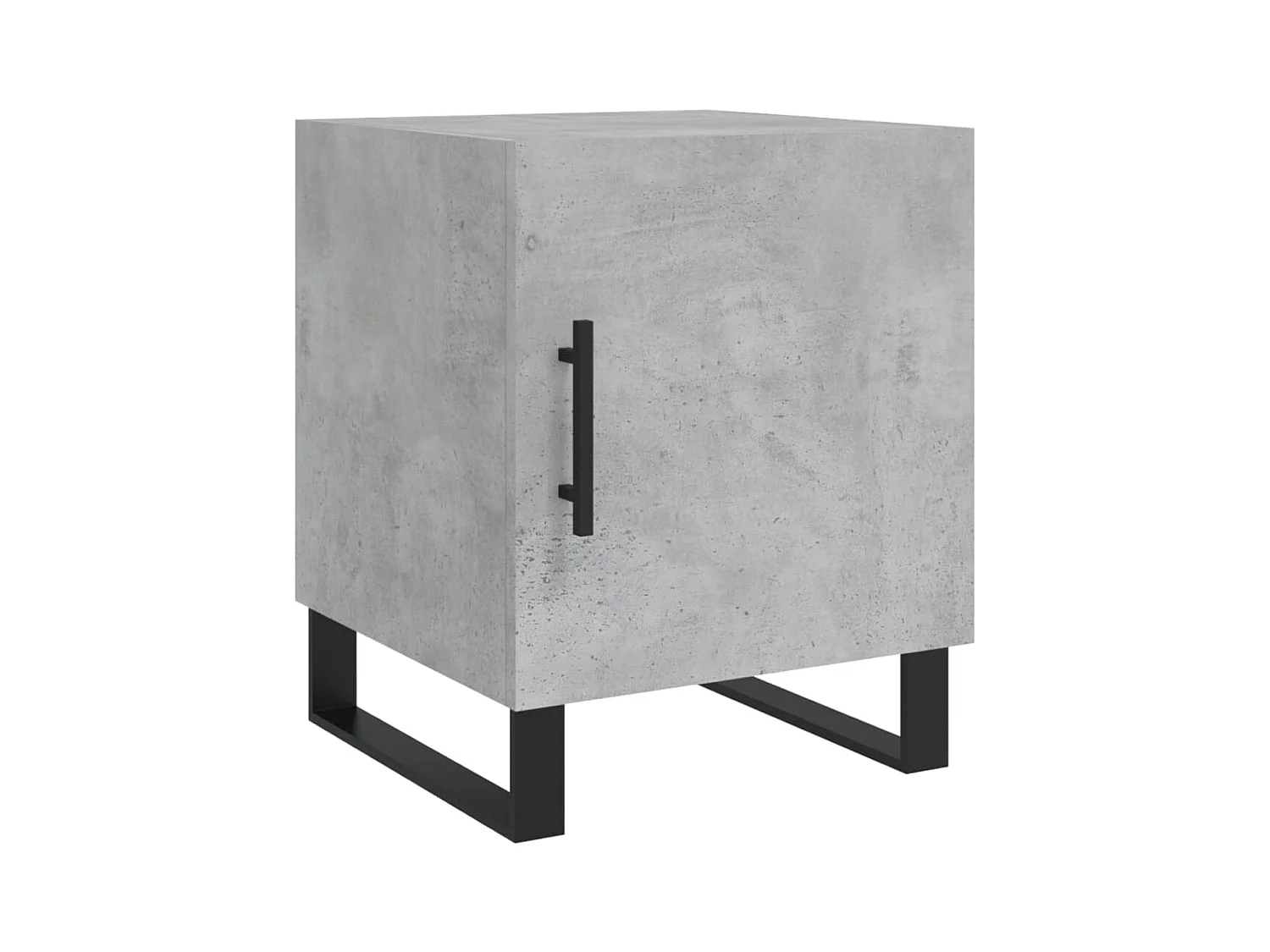 Kuopio  Tables de chevet 2 pcs gris béton 40x40x50 cm bois d’ingénierie