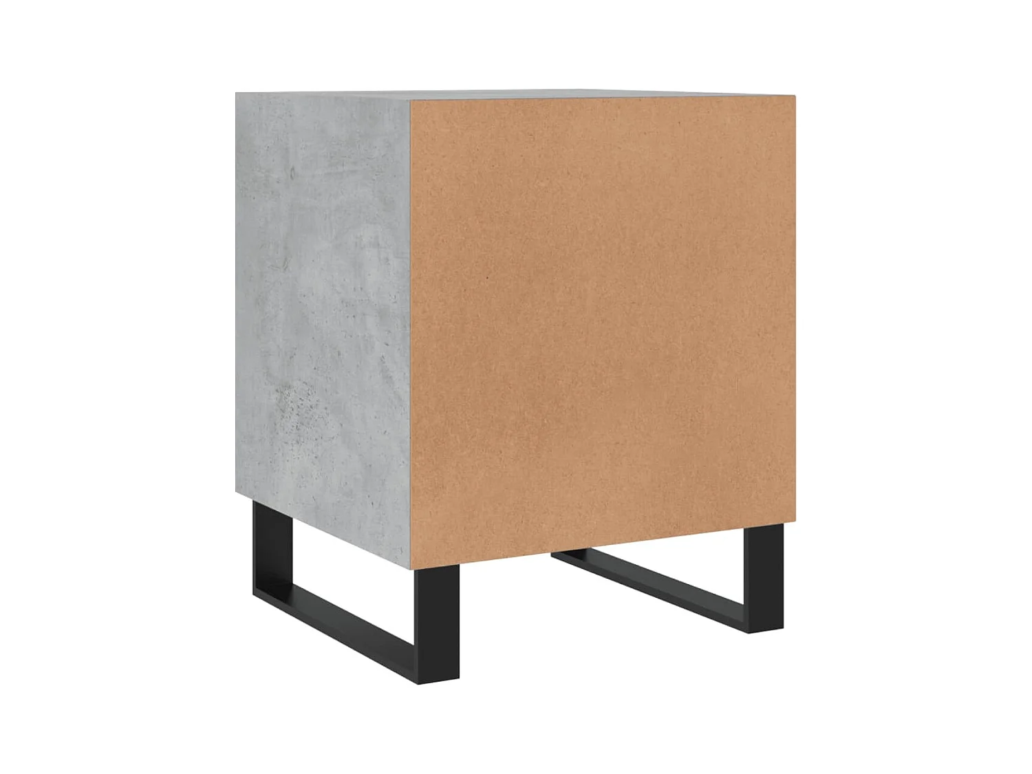 Kuopio  Tables de chevet 2 pcs gris béton 40x40x50 cm bois d’ingénierie