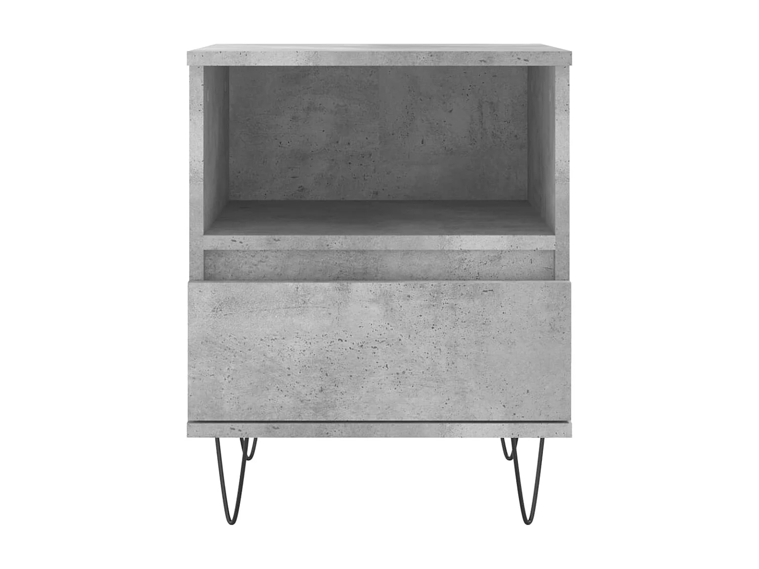 Hulst  Tables de chevet 2 pcs gris béton 40x35x50 cm bois d’ingénierie