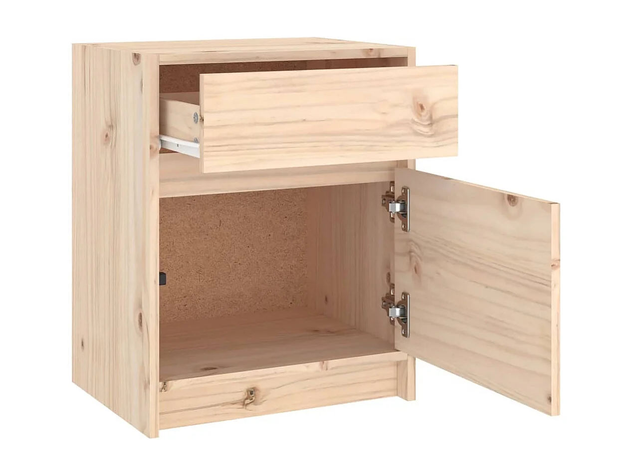 Ollira  Table de chevet 40x31x50 cm bois de pin massif