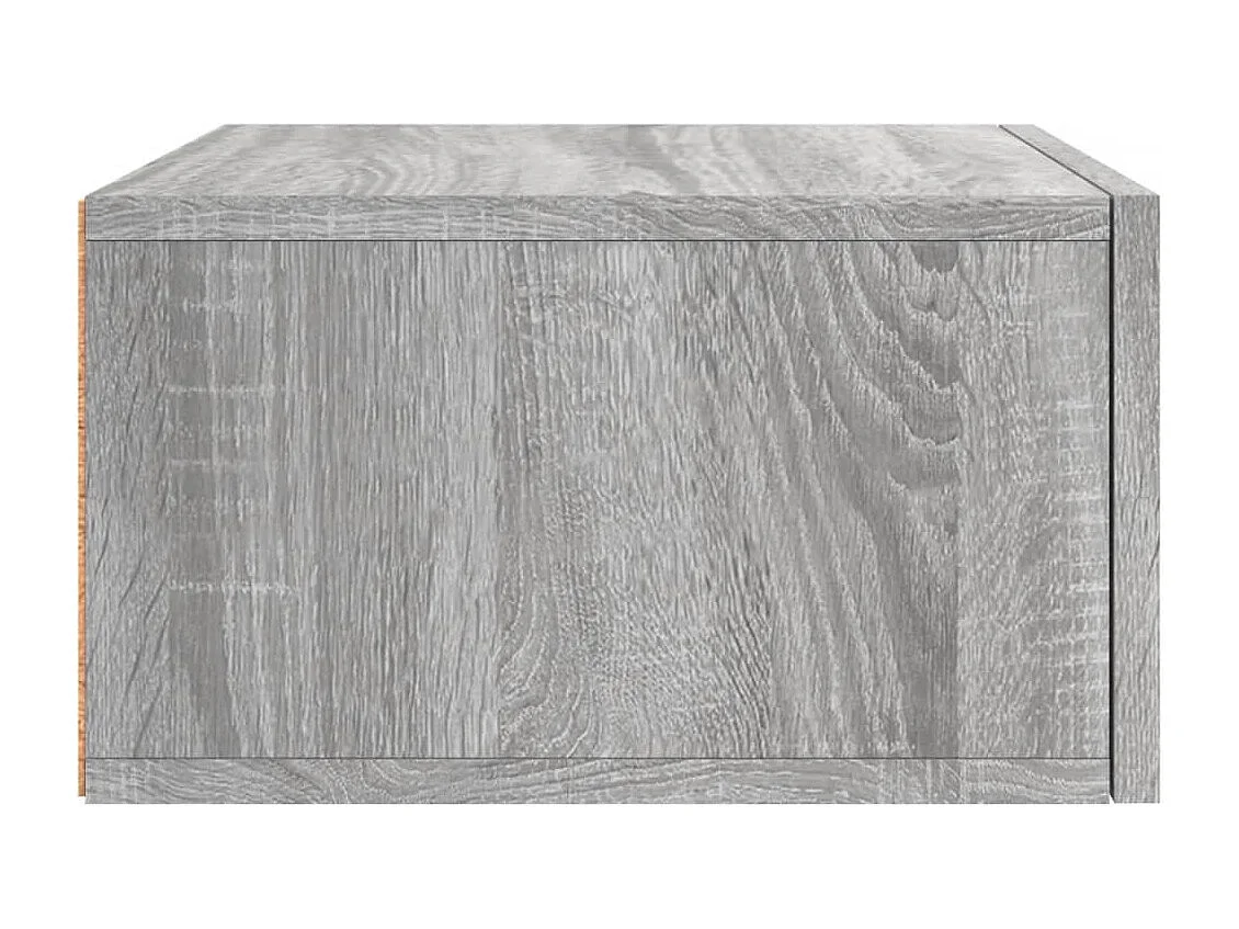 Brackettville  Wand-Nachttisch Grau Sonoma 35x35x20 cm