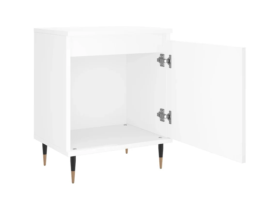 Felina  Tables de chevet 2 pcs blanc 40x30x50 cm bois d'ingénierie