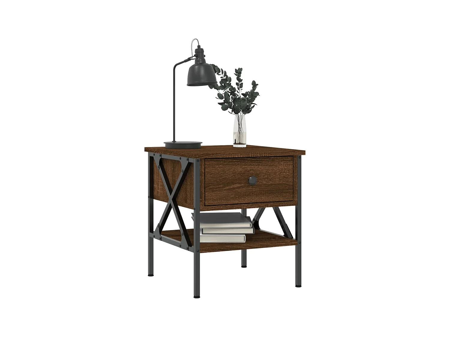 Wit  Tables de chevet 2 pcs chêne marron 40x42x45 cm bois ingénierie