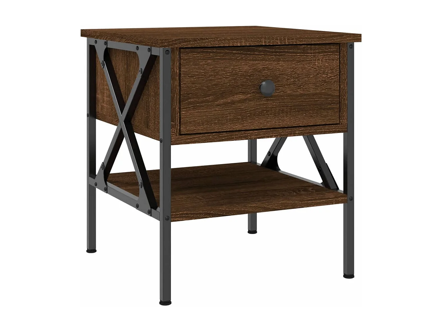 Wit  Tables de chevet 2 pcs chêne marron 40x42x45 cm bois ingénierie