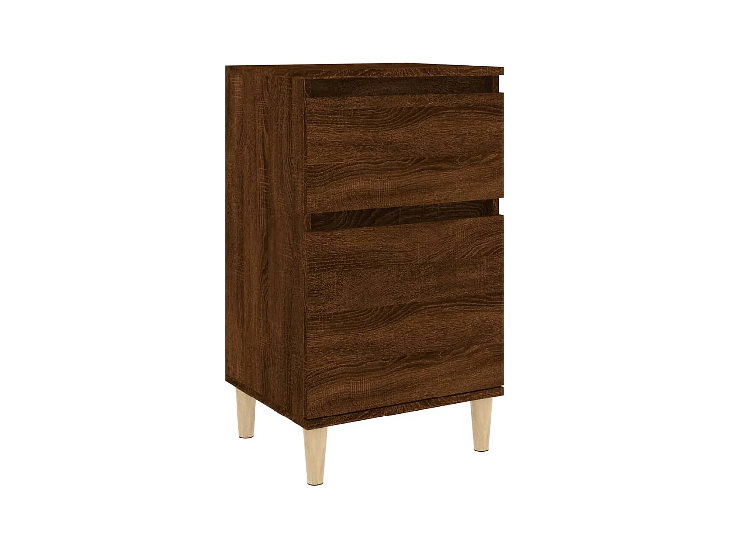 Bellevue  Table de chevet chêne marron 40x35x70 cm