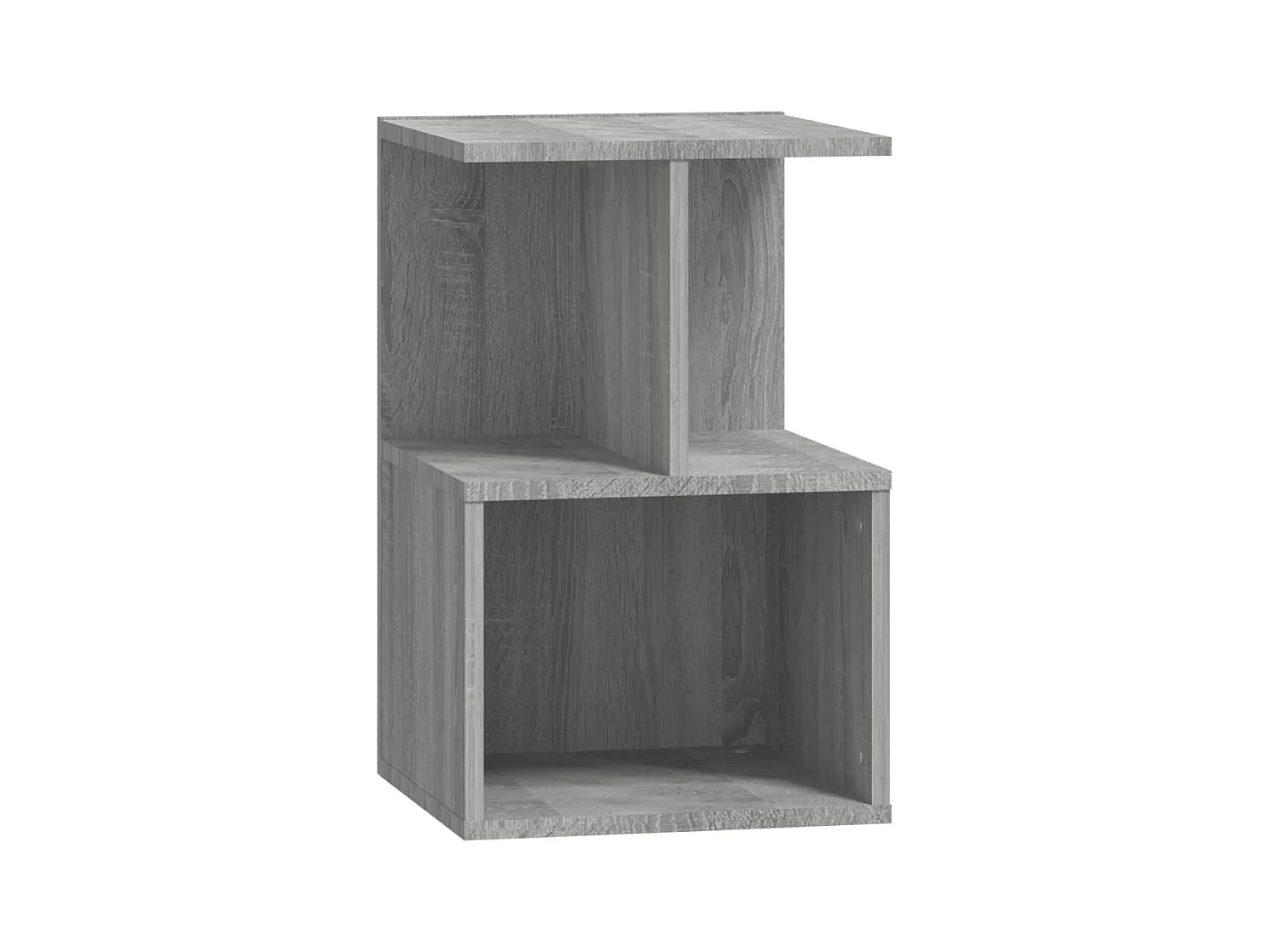 Pam  Table de chevet Sonoma gris 35x35x55 cm Bois d'ingénierie