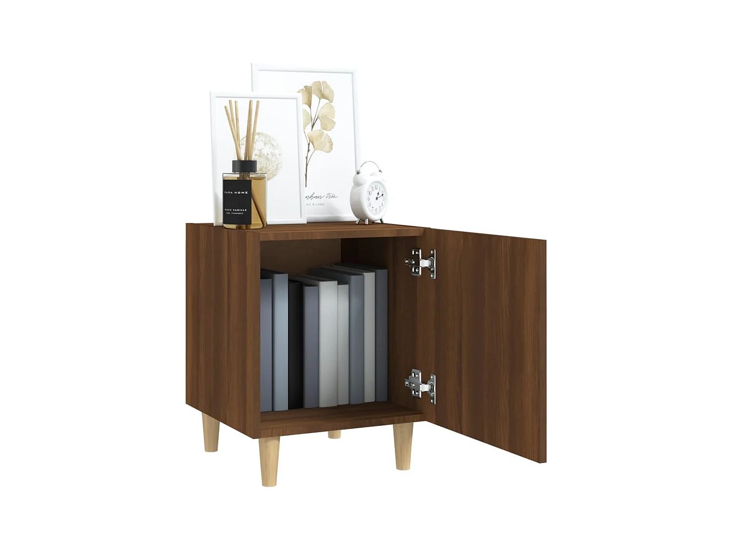 Oupeye  Tables de chevet 2 pcs Chêne marron Bois d'ingénierie