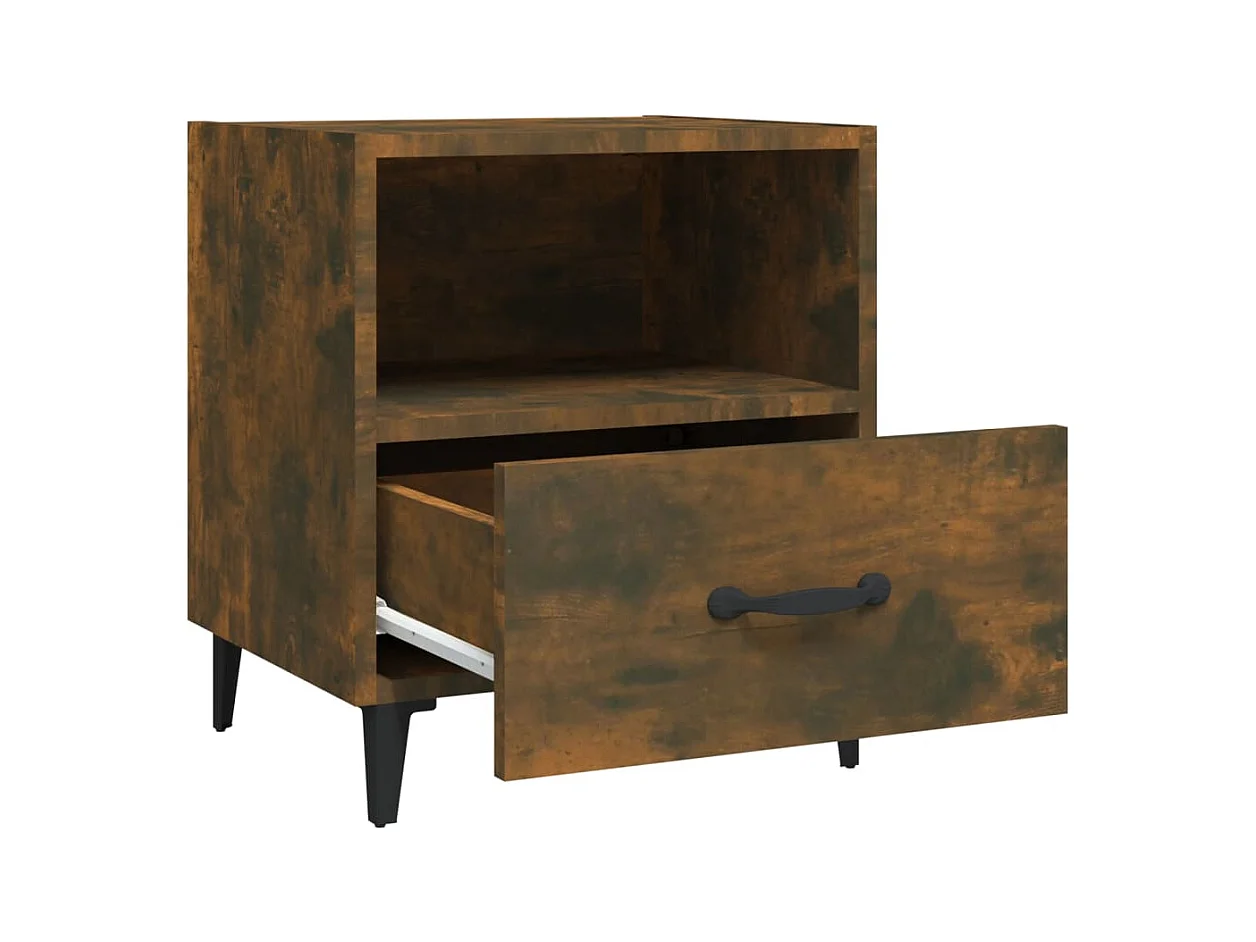 Weedsport  Tables de chevet 2 pcs Chêne fumé Bois d'ingénierie