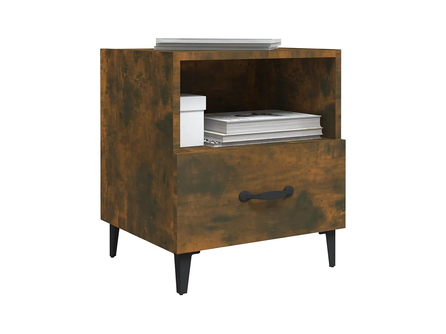 Weedsport  Tables de chevet 2 pcs Chêne fumé Bois d'ingénierie