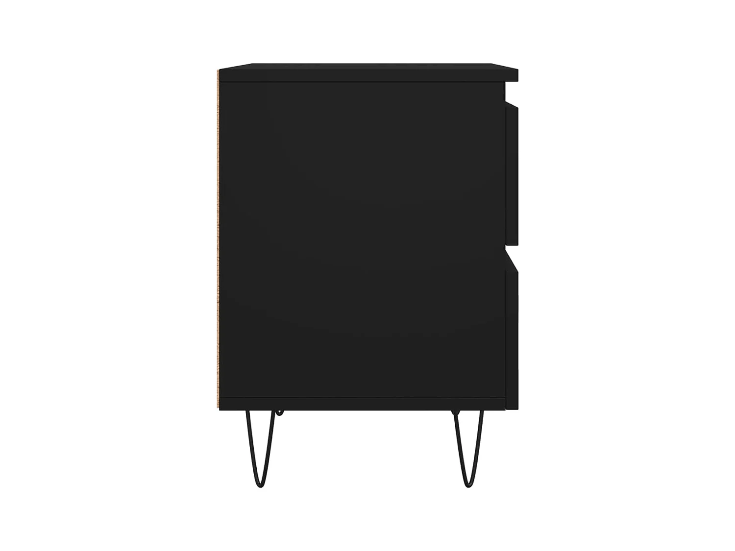 Charlie Cole  Tables de chevet 2 pcs noir 40x35x50 cm bois d’ingénierie