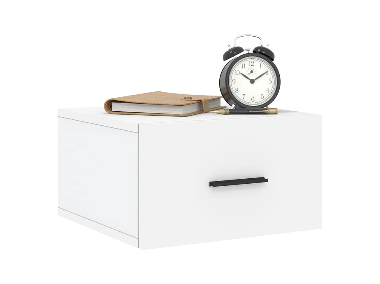 Ulfvin  Tables de chevet murales 2 pcs blanc 35x35x20 cm