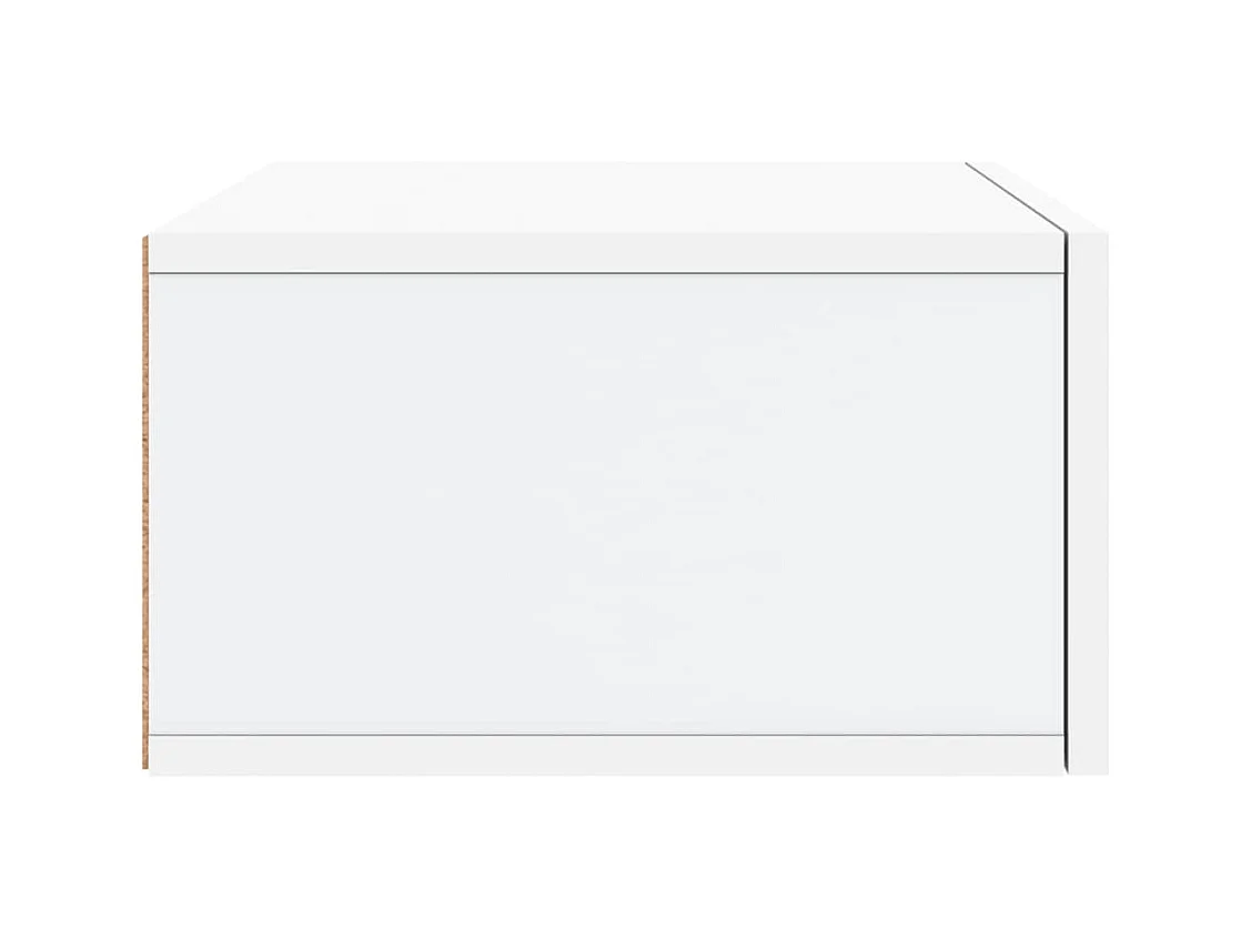 Ulfvin  Tables de chevet murales 2 pcs blanc 35x35x20 cm