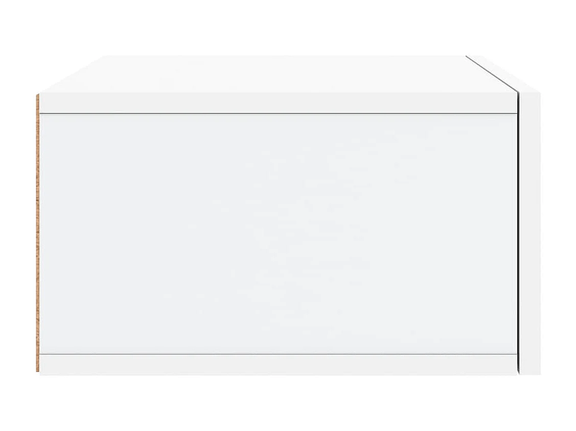 Ulfvin  Tables de chevet murales 2 pcs blanc 35x35x20 cm