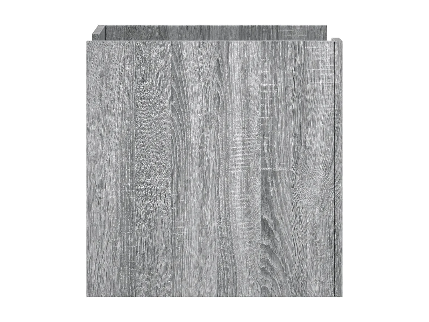 Chesnee  Mesita de noche madera de ingeniería gris Sonoma 45x50x50 cm