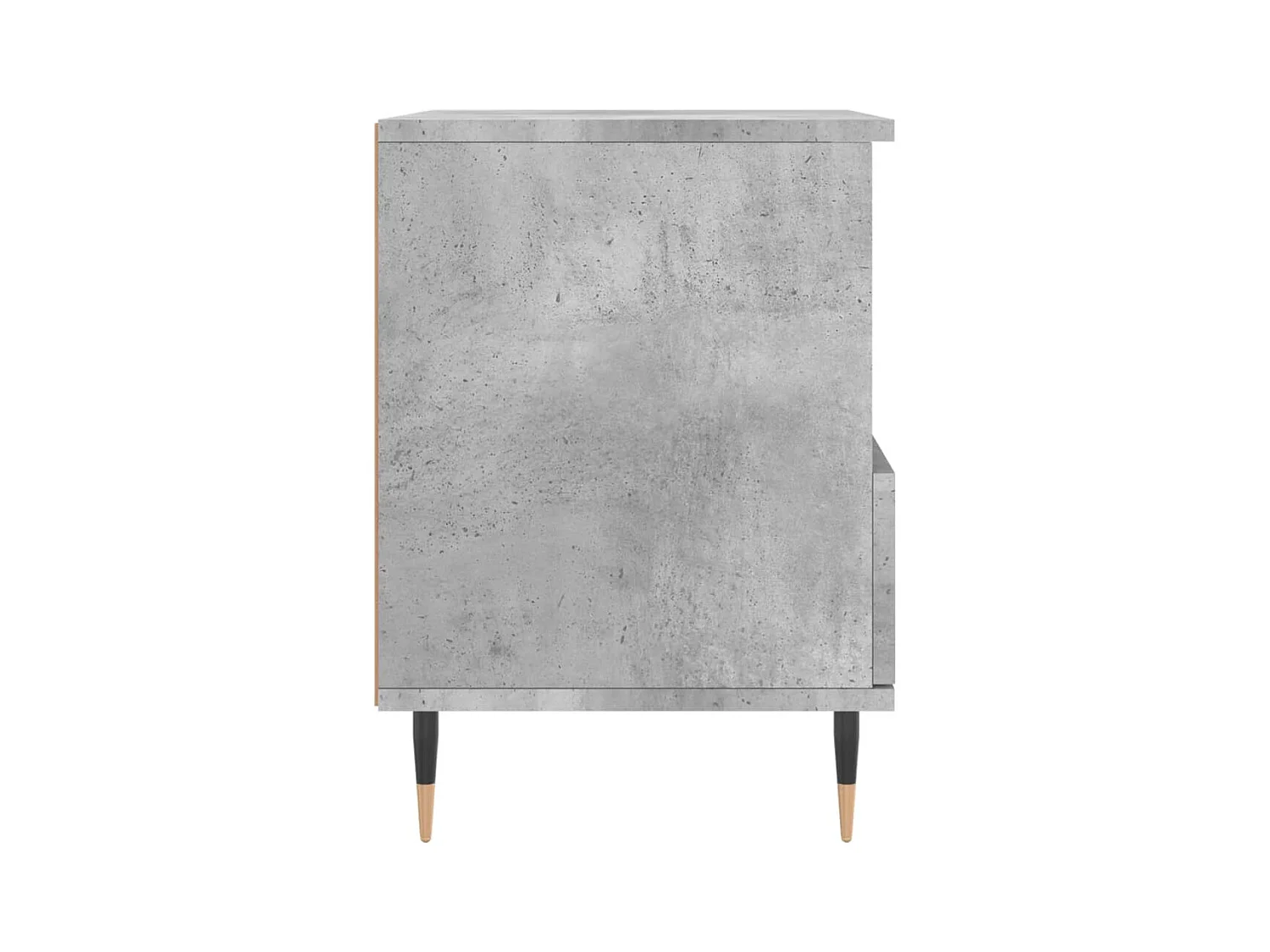 Blandon  Table de chevet gris béton 40x35x50 cm bois d’ingénierie