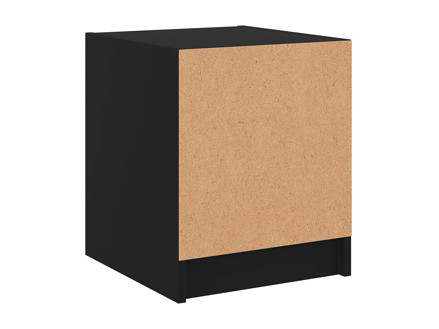 Butte  Nachttische mit Glastüren 2 Stk. Schwarz 35x37x42 cm