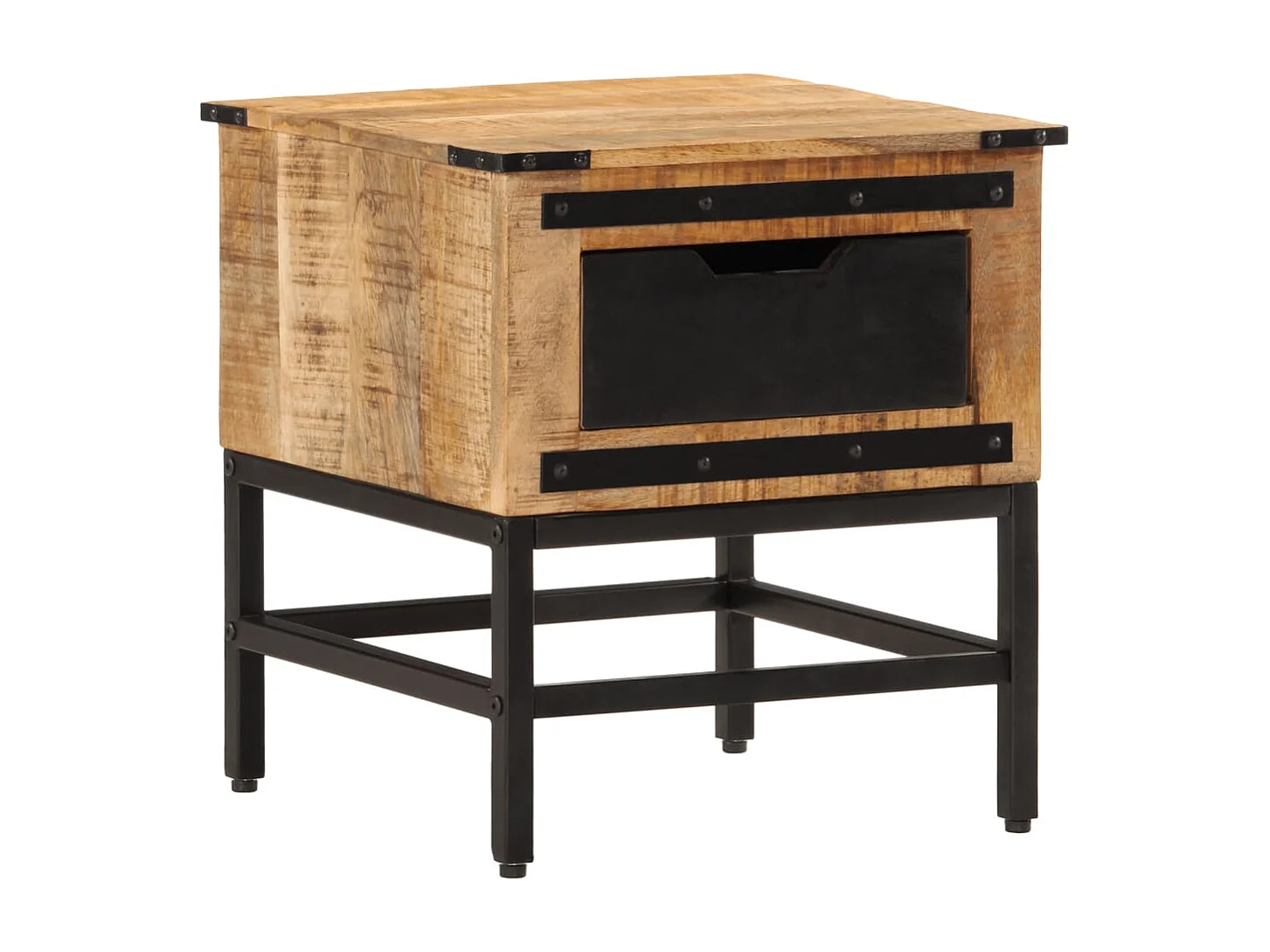 Garden Furniture -  Table de chevet 40x40x45 cm bois de manguier massif