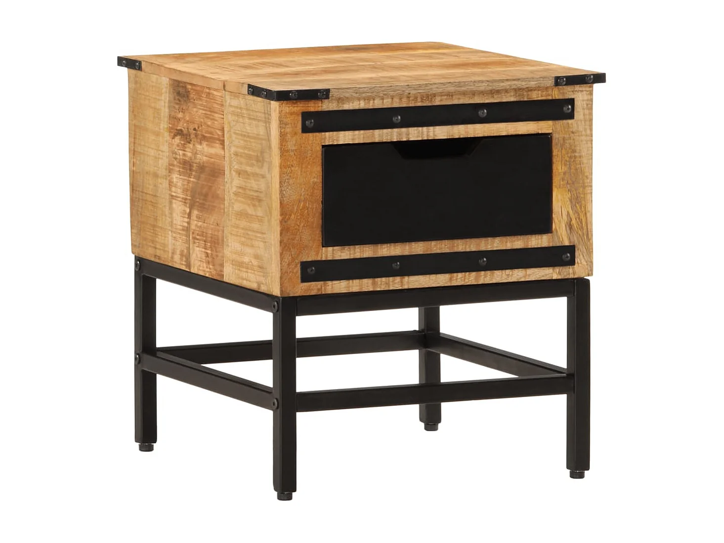 Garden Furniture -  Comodino 40x40x45 cm in Legno Massello di Mango