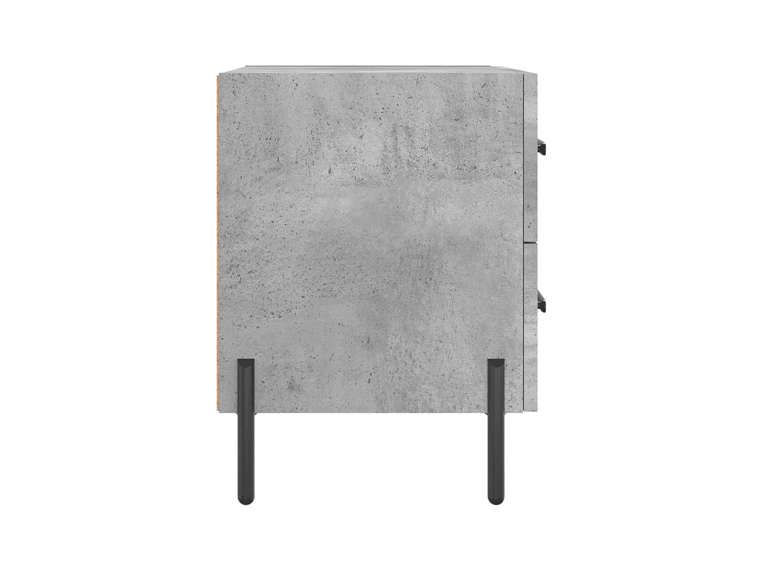 Mikael  Table de chevet gris béton 40x35x47,5 cm bois d’ingénierie