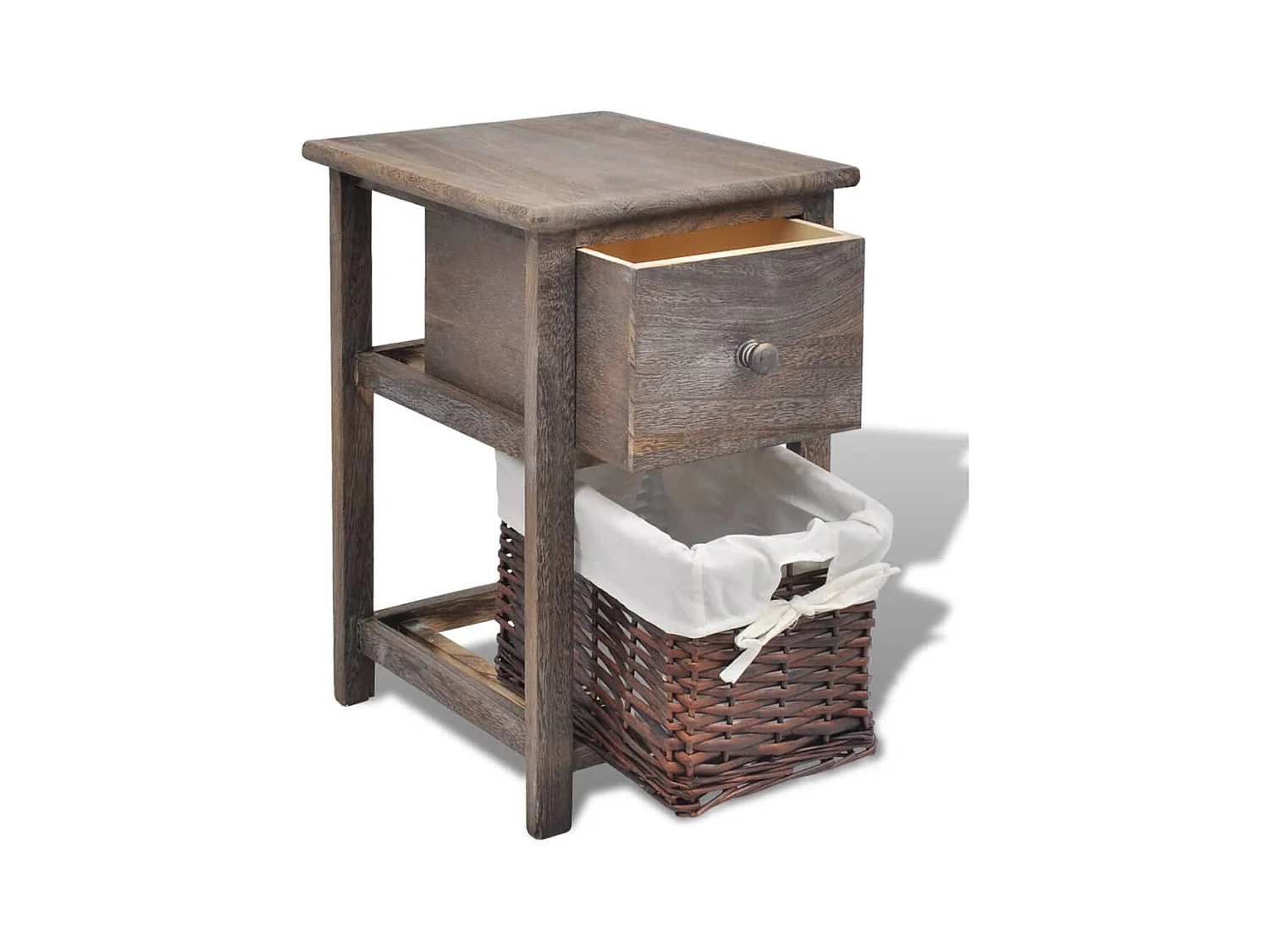 Anwar  Table de chevet 2 pcs Bois Marron