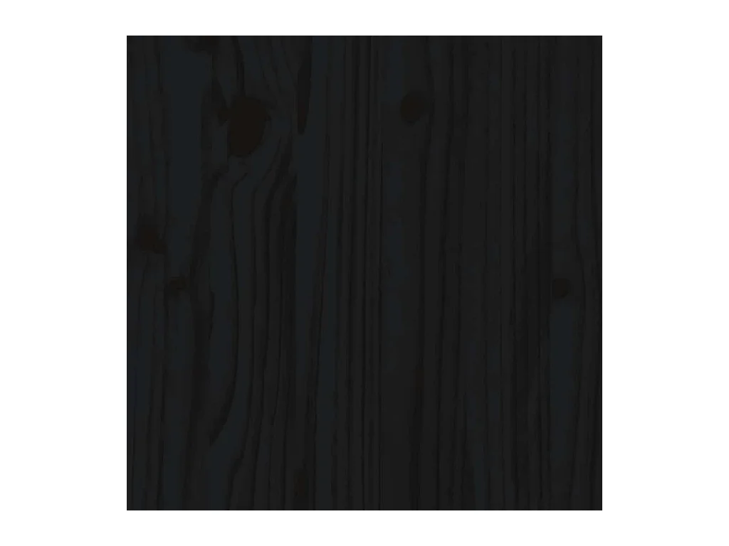 Yaldir  Tables de chevet 2 pcs Noir 40x34x55 cm Bois de pin massif