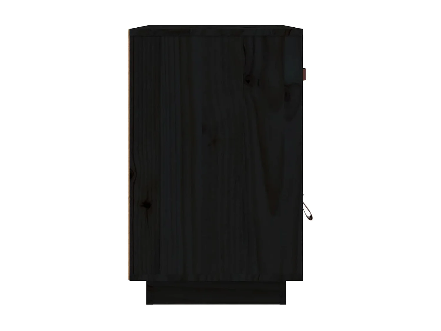 Yaldir  Mesitas de noche 2 uds madera maciza de pino negro 40x34x55 cm