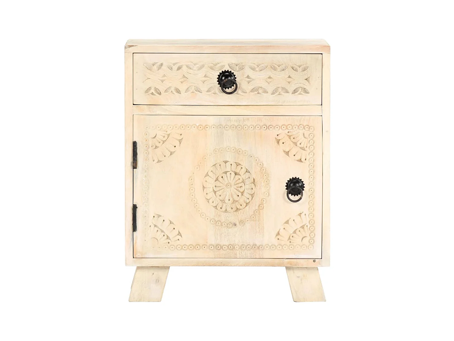 Garden Furniture -  Table de chevet 40x30x50 cm Bois de manguier massif