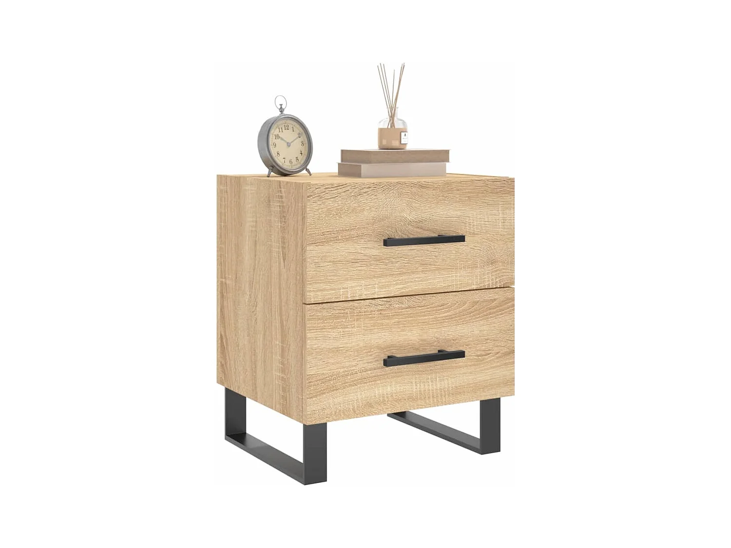 Cennet  Table de chevet chêne sonoma 40x35x47,5 cm bois d’ingénierie