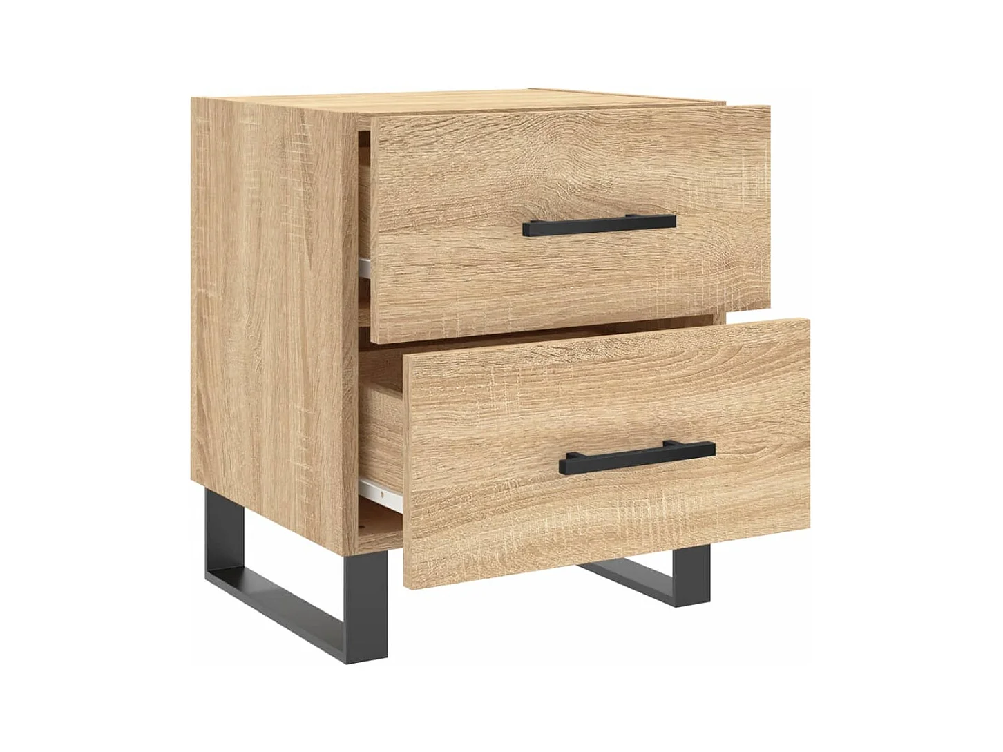 Cennet  Table de chevet chêne sonoma 40x35x47,5 cm bois d’ingénierie