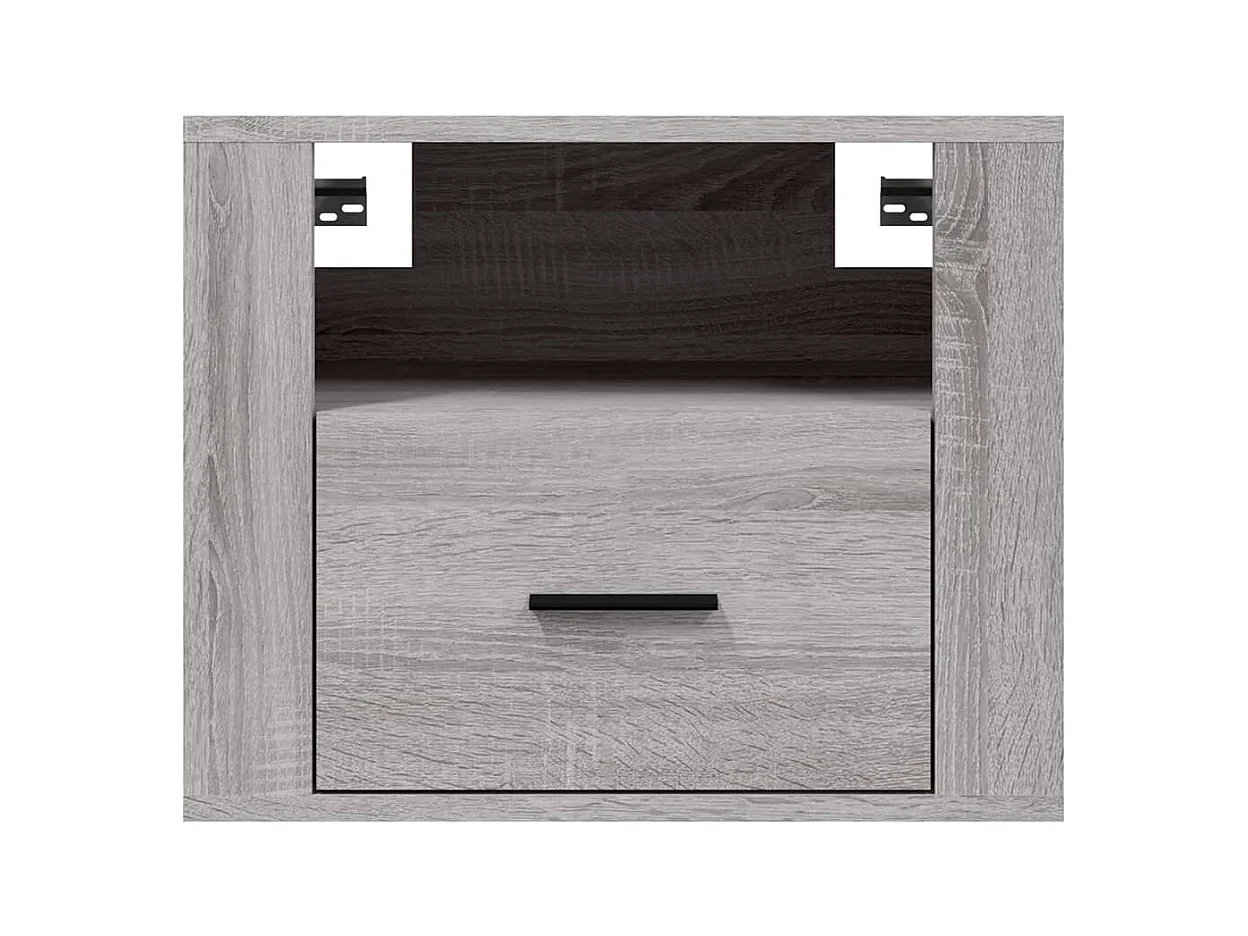 Pyren  Tables de chevet murales 2 pcs Sonoma gris 50x36x40 cm