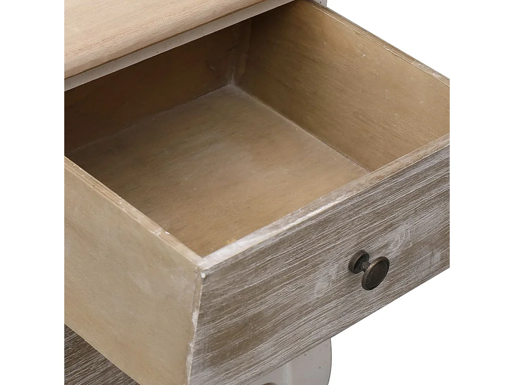 Georges  Table de chevet 35x30x50 cm Bois de Paulownia