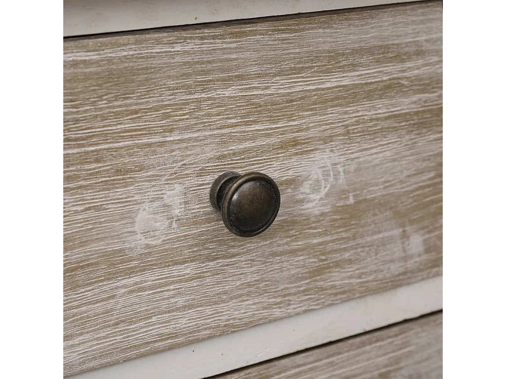 Georges  Table de chevet 35x30x50 cm Bois de Paulownia