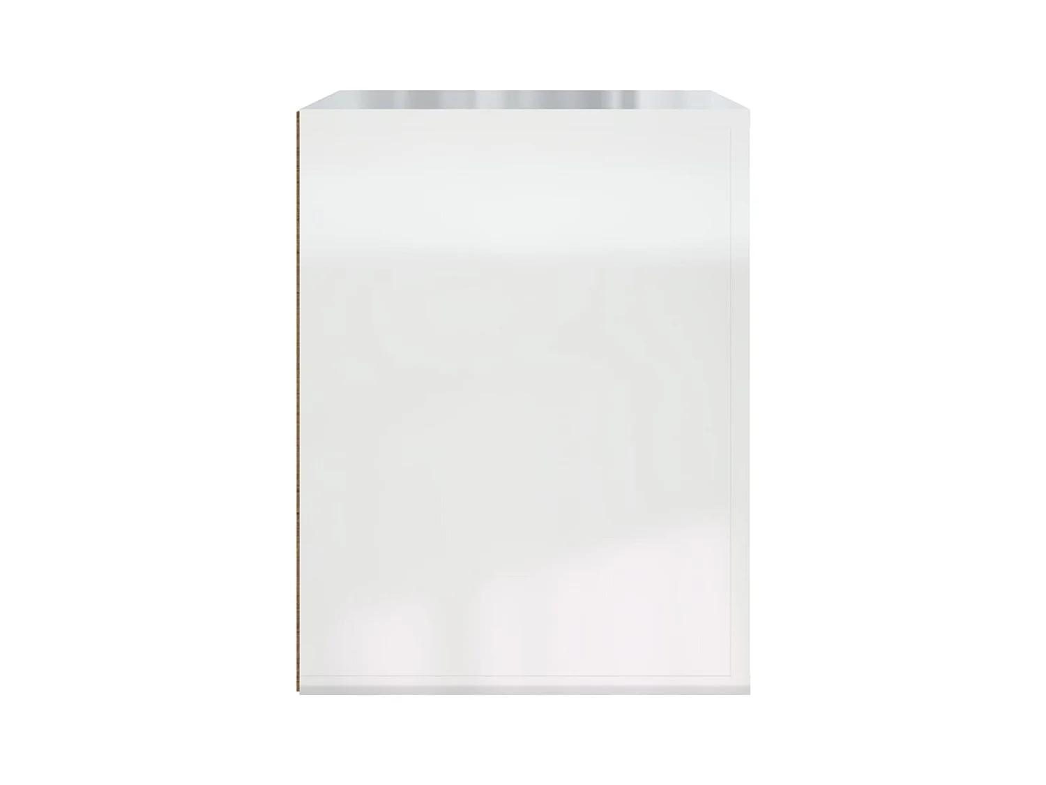 Goshen  Table de chevet murale Blanc brillant 50x36x47 cm