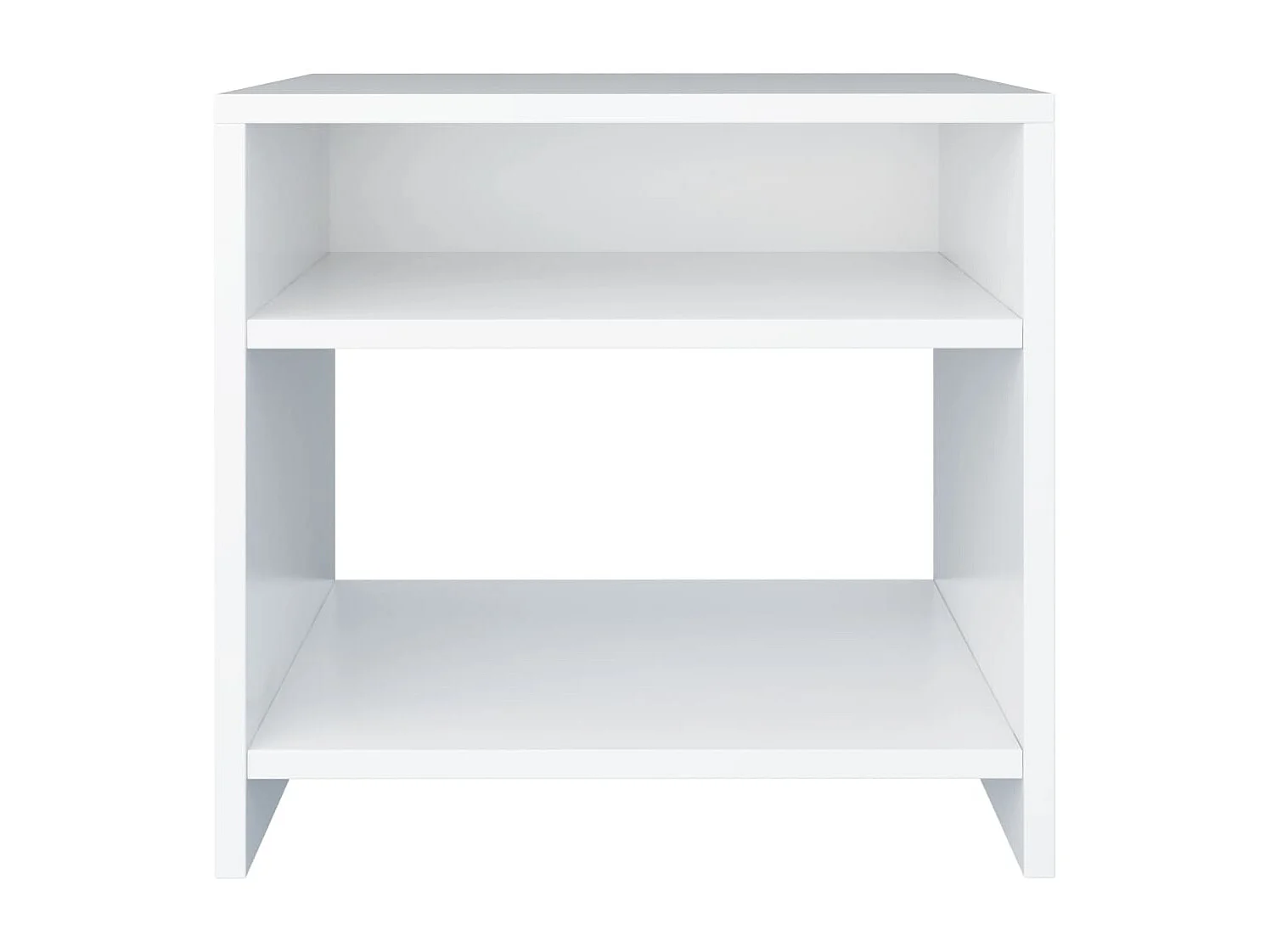 Anelies  Table de chevet Blanc 40x30x40 cm Bois d'ingénierie