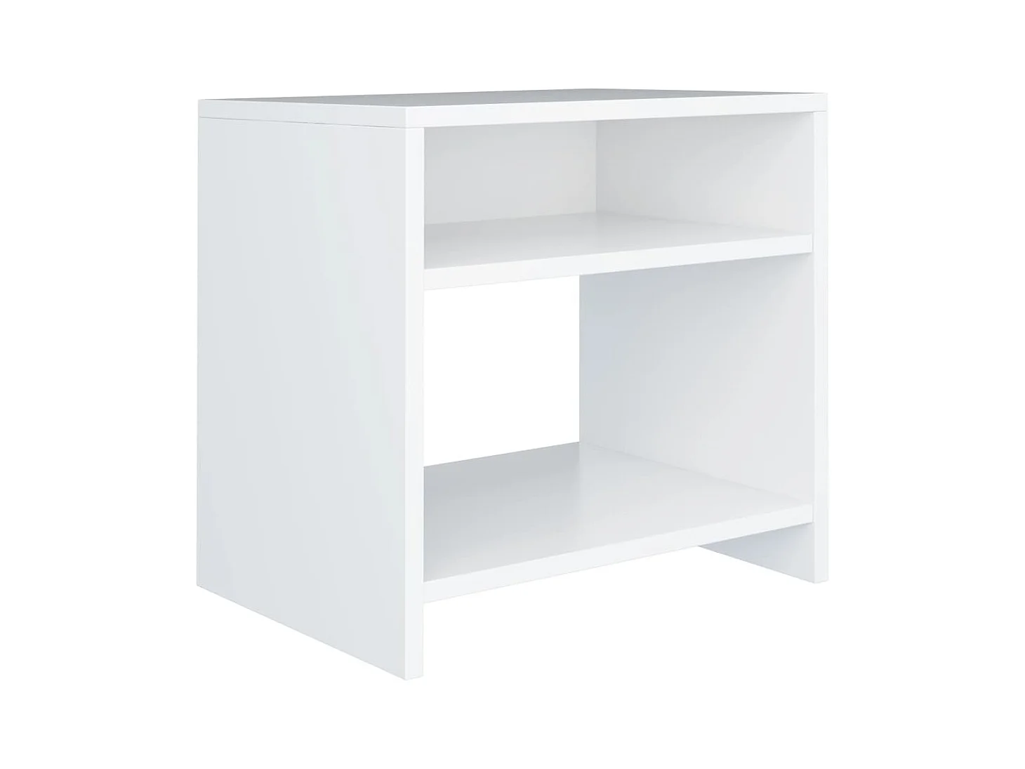 Anelies  Table de chevet Blanc 40x30x40 cm Bois d'ingénierie