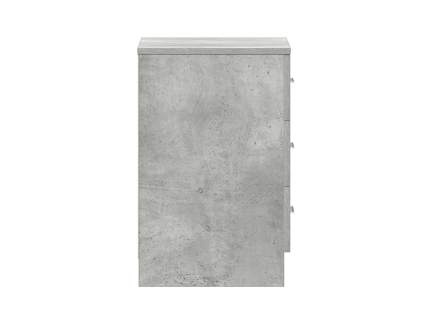 Drumraney  Table de chevet Gris béton 38x35x56 cm Bois d'ingénierie