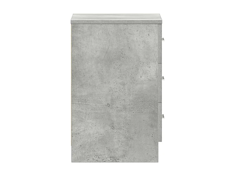 Drumraney  Table de chevet Gris béton 38x35x56 cm Bois d'ingénierie