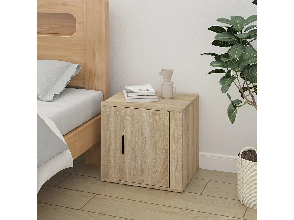 Quinty  Tables de chevet 2 pcs Chêne sonoma 50x39x47 cm